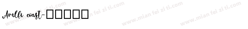 Amlfi coast字体转换